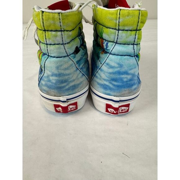 Spongebob SquarePants Sk8 Hi Vans Sneakers Hi-tops Skateboard Kids Size 3.5 Men - Picture 3 of 14